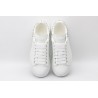 AMQ oversized white sneakers with siL*Ver-finished hammered stud