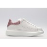 AMQ White &amp; Rose Tiny Dancer Oversized Sneakers