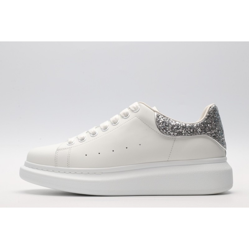 AMQ oversized sneakers with siL*Ver heel