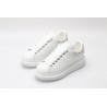 AMQ oversized white sneakers with siL*Ver-finished hammered stud