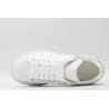 AMQ oversized white sneakers with siL*Ver-finished hammered stud