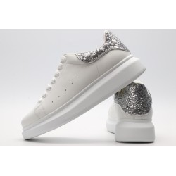 AMQ oversized sneakers with siL*Ver heel