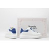 AMQ oversized sneakers with blue heel