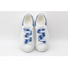 AMQ oversized sneakers with blue heel