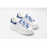 AMQ oversized sneakers with blue heel