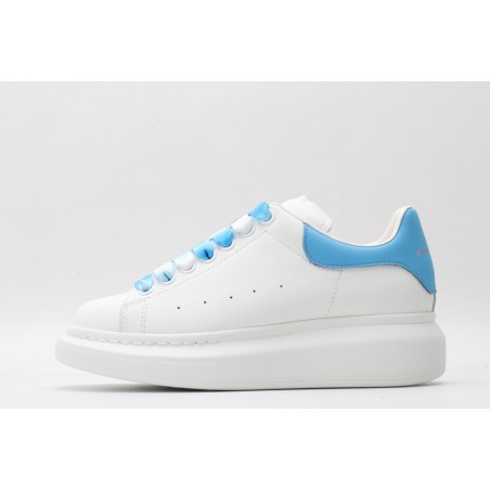 AMQ oversized sneakers with sky blue heel