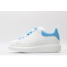 AMQ oversized sneakers with sky blue heel