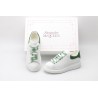 AMQ oversized sneakers with green heel