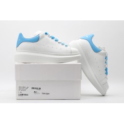 AMQ oversized sneakers with sky blue heel