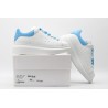 AMQ oversized sneakers with sky blue heel