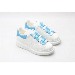 AMQ oversized sneakers with sky blue heel