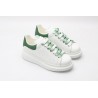 AMQ oversized sneakers with green heel