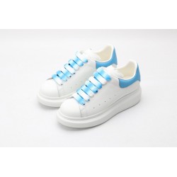 AMQ oversized sneakers with sky blue heel