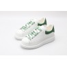 AMQ oversized sneakers with green heel