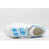 AMQ oversized sneakers with sky blue heel