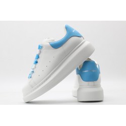 AMQ oversized sneakers with sky blue heel