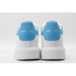 AMQ oversized sneakers with sky blue heel