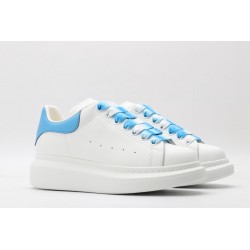 AMQ oversized sneakers with sky blue heel