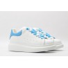 AMQ oversized sneakers with sky blue heel