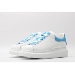 AMQ oversized sneakers with sky blue heel