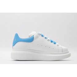 AMQ oversized sneakers with sky blue heel