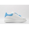 AMQ oversized sneakers with sky blue heel