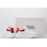 AMQ red foil embellished chunky leather sneakers