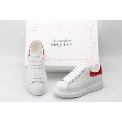 AMQ red foil embellished chunky leather sneakers