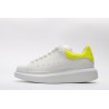 AMQ yellow foil embellished chunky leather sneakers