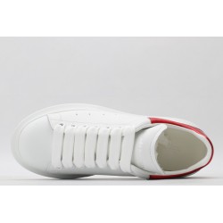 AMQ red foil embellished chunky leather sneakers