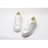 AMQ yellow foil embellished chunky leather sneakers