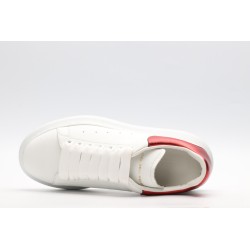 AMQ red foil embellished chunky leather sneakers