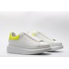 AMQ yellow foil embellished chunky leather sneakers