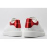 AMQ red foil embellished chunky leather sneakers