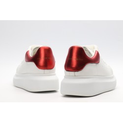 AMQ red foil embellished chunky leather sneakers