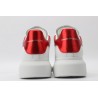 AMQ red foil embellished chunky leather sneakers