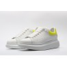 AMQ yellow foil embellished chunky leather sneakers