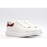 AMQ red foil embellished chunky leather sneakers