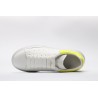 AMQ yellow foil embellished chunky leather sneakers