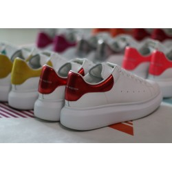 AMQ oversized sneakers with red heel