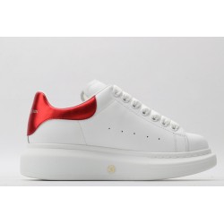 AMQ red foil embellished chunky leather sneakers