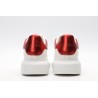 AMQ red foil embellished chunky leather sneakers