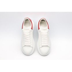 AMQ red foil embellished chunky leather sneakers