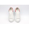 AMQ red foil embellished chunky leather sneakers