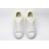 AMQ yellow foil embellished chunky leather sneakers