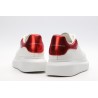 AMQ oversized sneakers with red heel