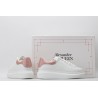 AMQ White &amp; Rose Studded Oversized Sneakers