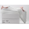 AMQ White &amp; Rose Studded Oversized Sneakers