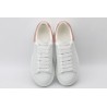 AMQ White &amp; Rose Studded Oversized Sneakers