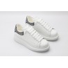 AMQ White &amp; Black Studded Oversized Sneakers